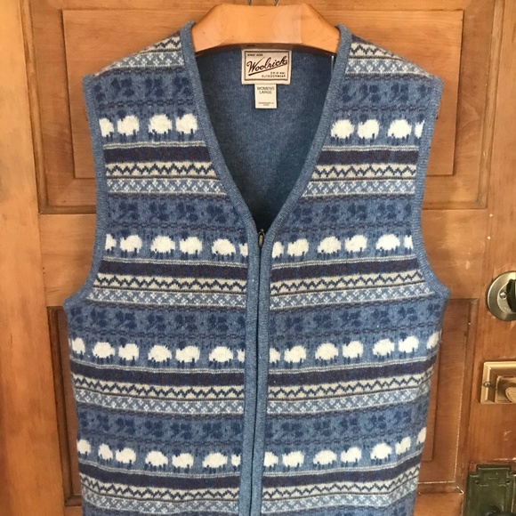 Woolrich Sweaters Vintage Woolrich Zip Up Sweater Vest Sheep